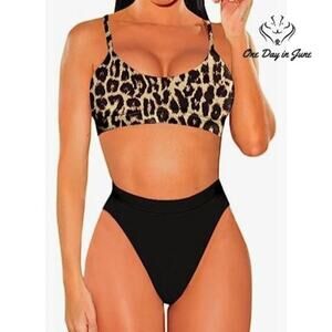 Pink Queen Push Up Spaghetti Strap Bikini Swimsuit Size S